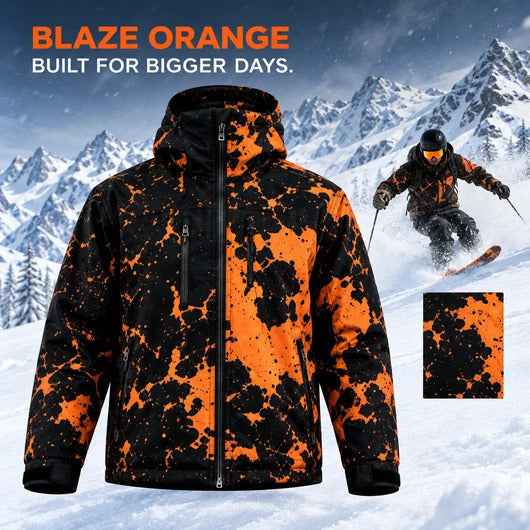 SNOW JOEY reactive all-mountain jacket in Blaze Orange