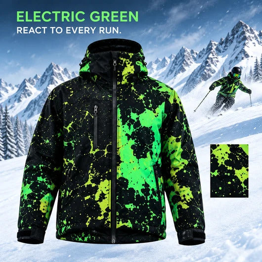 SNOW JOEY reactive all-mountain jacket in Electric Green