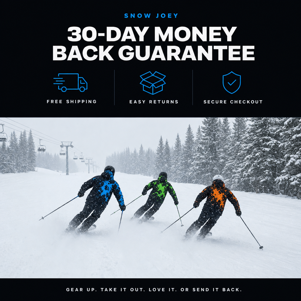 30-day money back guarantee, free shipping, easy returns, secure checkout
